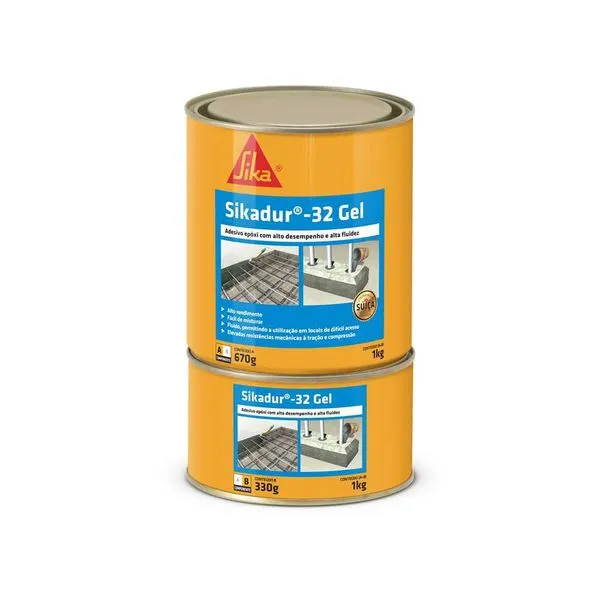 Adesivo bicomponente Sikadur 32 gel 1,0 kg SIKA