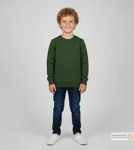 Blusão Moletom Basic - 5251029 Verde - 8