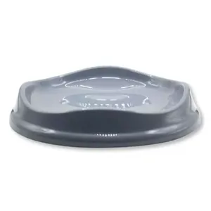 Comedouro Para Pets Raso Starkpet Flat Cinza (MP)