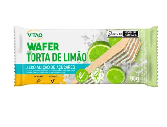 Wafer Vitao Limão Zero Açúcar 90g