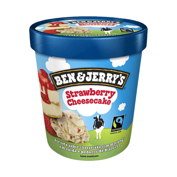 Sorvete Ben&Jerry's Strawberry Cheesecake 120ml