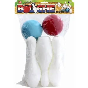 Jogo de Boliche Mania 30cm com 6 Pinos e 2 Bolas para Crianças Le Plastic Jogo de Boliche Mania 30cm com 6 Pinos e 2 Bolas Le Plastic