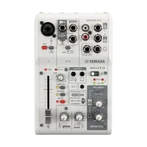 Mesa de Som AG03MK2 para Streaming com Conectividade Flexível e Efeitos DSP de Latência Zero Branca Yamaha Mesa de Som AG03MK2 com Conectividade Flexível e Efeitos DSP de Latência Zero Branca Yamaha