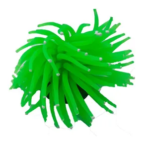 Enfeite para AquárioMaxxi Anêmona YS-1106G Verde Único