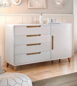 Cômoda Capri Com Porta Puppi Móbile Branca