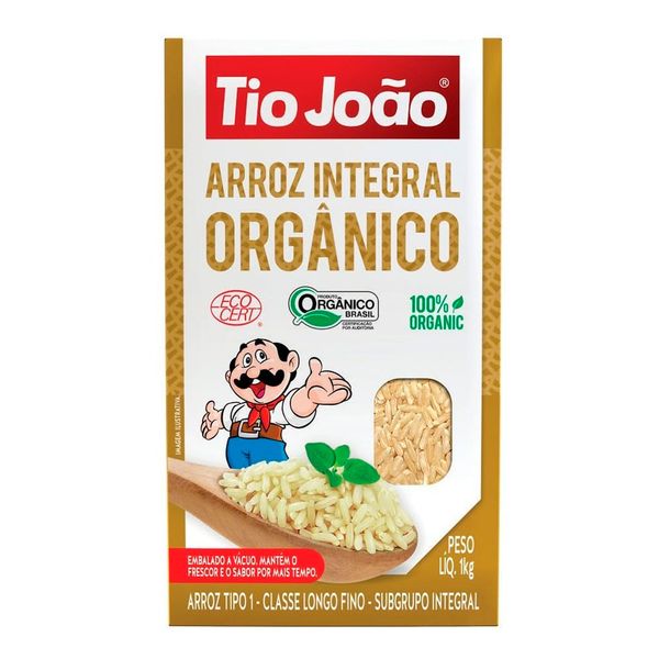 Arroz Integral Orgânico Tio João 1KG