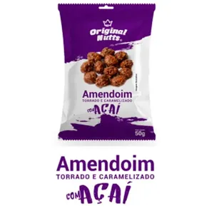 Amendoim Original Nutts Torrado e Caramelizado Com Açaí 50g