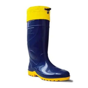 Bota Impermeável Azul Com Polaina Extra Longa Nº41 - Solado Antiderrapante - Innpro