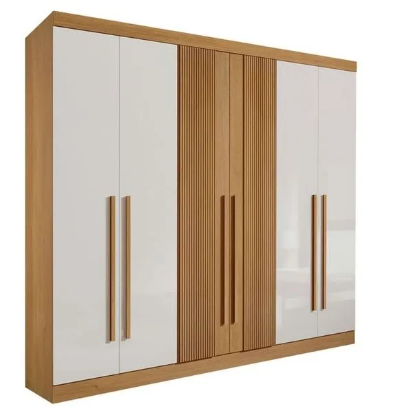 Guarda Roupa Casal 6 Portas 6 Gav - Da Vinci Ripado D'doro