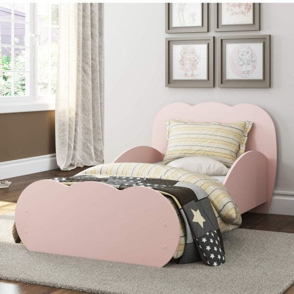 Mini Cama Infantil 2667 Linha Nuvem Branco Premium