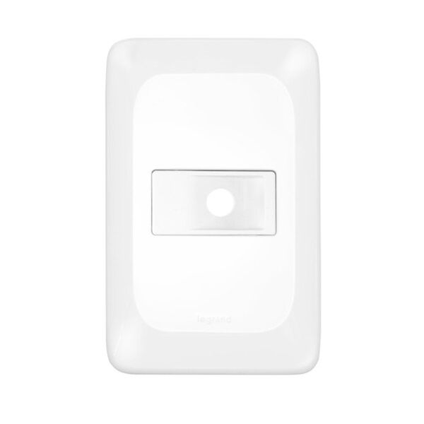 Conjunto Placa Saída De Fio 4x2 Branco Pial Pop Legrand