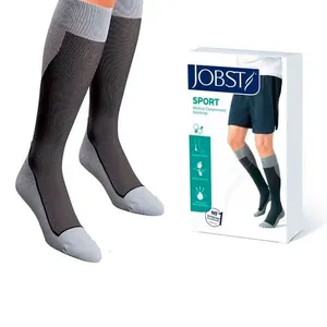 Meia de Compressão JOBST Sport 15-20mmHg Pant Fechada G Cor Preta/Cinza
