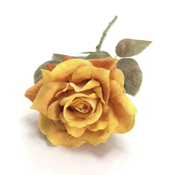 Flor Galho Rosa Amarela 58cm W300175AMCX240 - Winmax