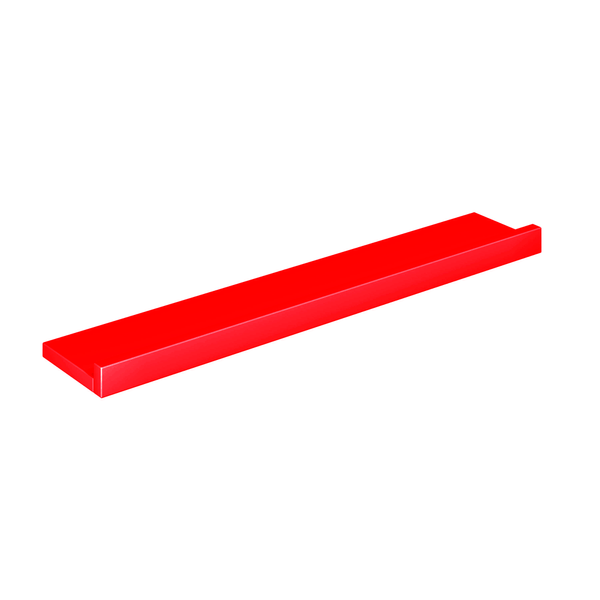 Porta Quadros com Suporte Invisível, 10x60 cm, PQ 1060 - Novo Mundo Vermelho