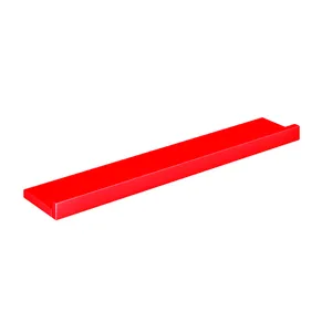 Porta Quadros com Suporte Invisível, 10x60 cm, PQ 1060 - Novo Mundo Vermelho