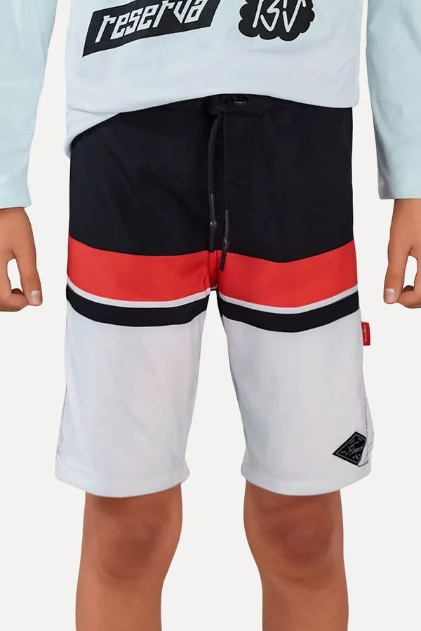 Boardshort Mini Listra Localizada Skate Preto - 16