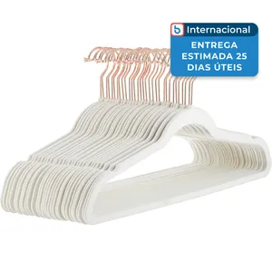 Cabides Amazon Basics Antiderrapantes Com 30 Unidades Marfim E Ouro Rosa A-MBI