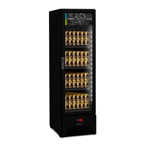 Cervejeira Metalfrio 324L All Balck 1 Porta Preta VN28AH CERVEJEIRA METALFRIO 324L ALL BALCK 1 PORTA 220V (VN28AH)