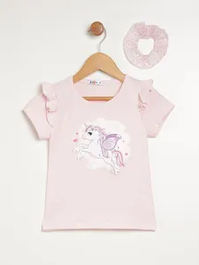 Blusa Manga Curta Kid+ Infantil Para Menina - ROSA CLARO 6