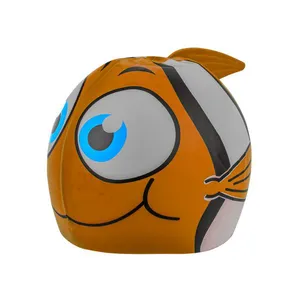 Touca de Natação Peixinhos Laranja