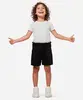 short infantil clochard glitter preto 10