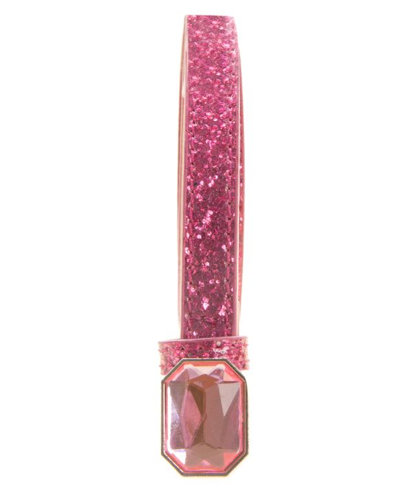 Cinto Barbie com Brilhos Prata 70CM