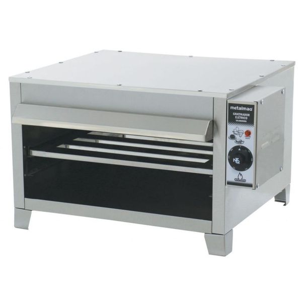 Salamandra Elétrica 60x50 Sl6 Inox Metalmaq 220V