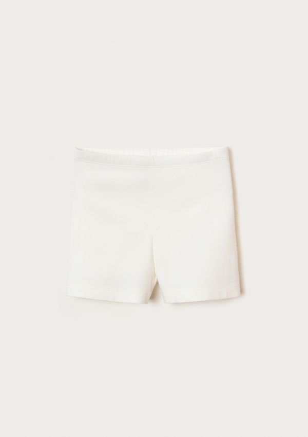 Shorts Curto Básico Infantil Menina - Off white 010
