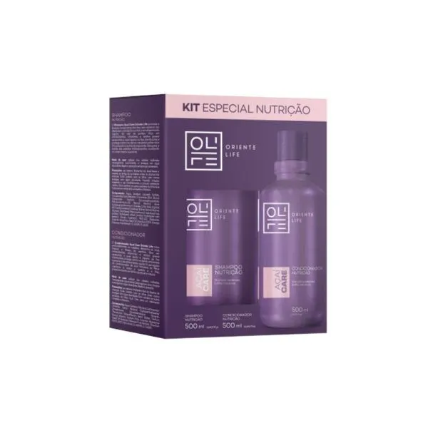 Kit Shampoo e Condicionador Oriente Life Açaí 500ml KIT SH+COND ACAI 500ML ORIENTE LIFE