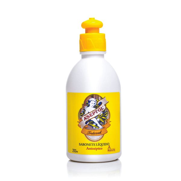 Sabonete Líquido Aseptol Antisséptico Tradicional 200ml