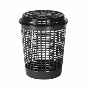 Cesto de Roupa Plástico Recycle Plasvale Preta 55L