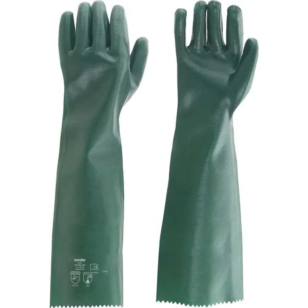 Luva de PVC com Forro 65cm Palma Lisa PLV0065 - VONDER