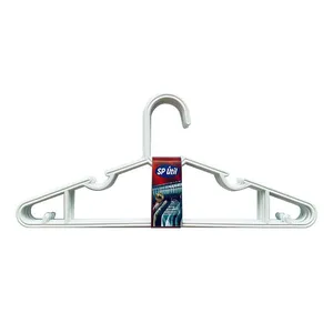 Conjunto de Cabides de Plástico SP Útil Slim Luxo Branco 10 Unidades