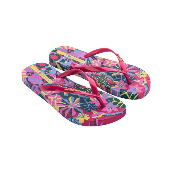 Sandália Ipanema Arte Conecta Rosa/Azul/Amarelo 35