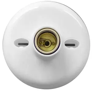 Plafon Com Soquete Porcelana E27 Branco - MP0553 - INCER
