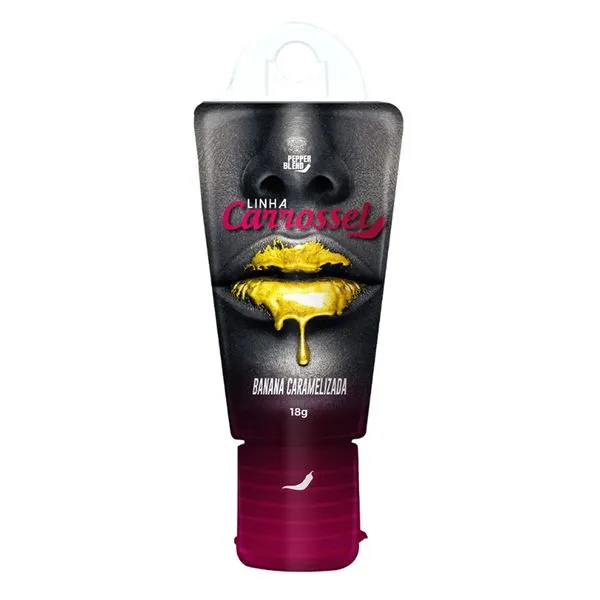 Carrossel Gel Lubrificante Comestível com Efeito Glitter 18g Pepper Blend
