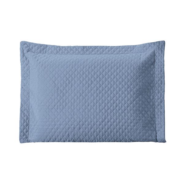Porta Travesseiro Avulso 70cm x 50cm 1 Peça Prime Ultrassônico 100% Poliéster - Azul Bebê