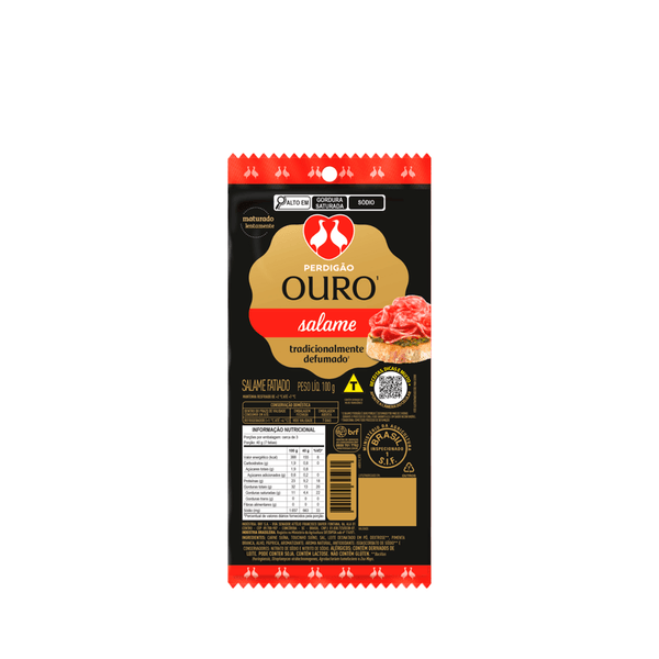 Salame Ouro Tradicionalmente Defumado Perdigão – 100g