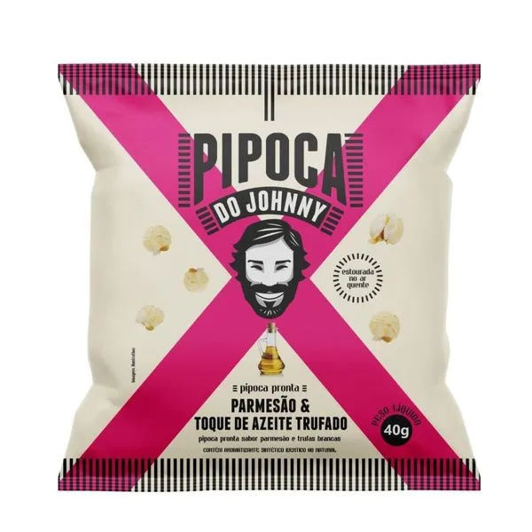 Pipoca JOHNNY Parmesão e Toque de Azeite Trufado 40g