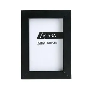Porta Retrato Reto Preto 10x15cm - Acasa