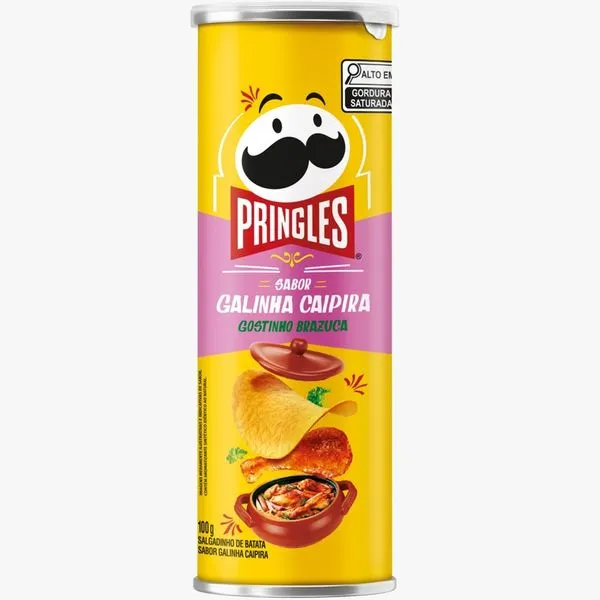 Batata Pringles Sabor Galinha Caipira 100g Batata Pringles Galinha Caipira100g