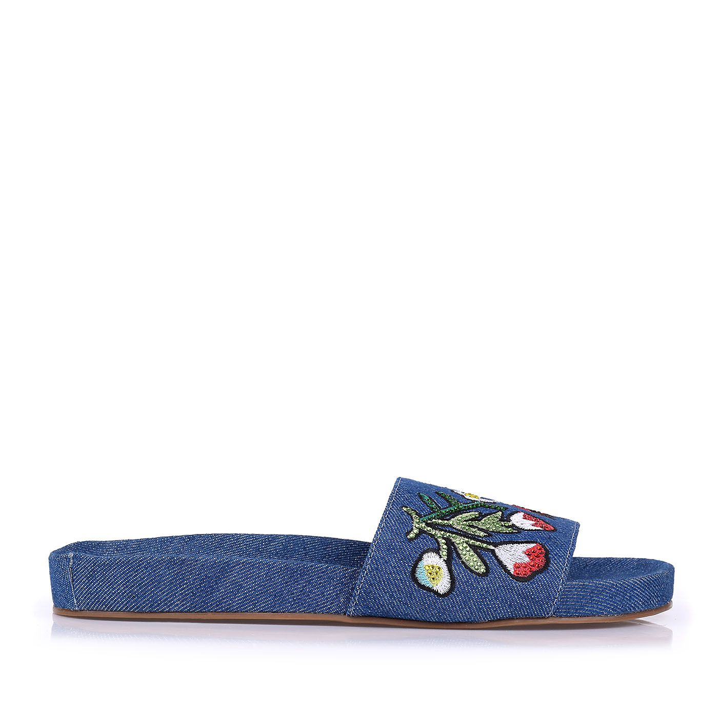 Plataforma Salto Médio Jeans Dark
