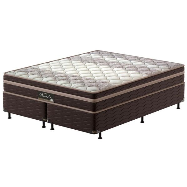 Cama Box King Size Nevada com Euro Pillow e Molas Ensacadas 64x193x203 cm Probel n/a