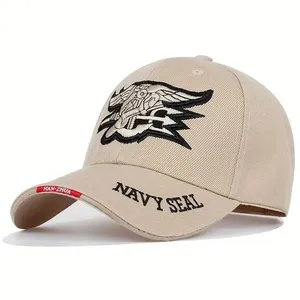 Boné De Beisebol Militar Navy Seal - Ajustável, Poliéster Estiloso Ege