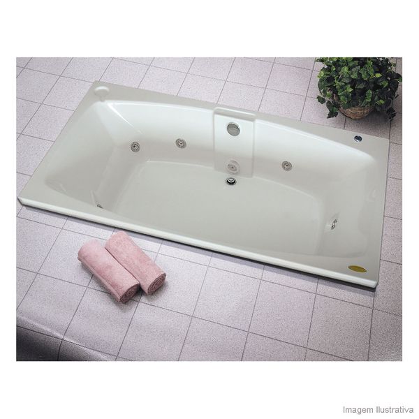 Banheira com hidromassagem Mysia G2 183x90cm 7 jatos branca Jacuzzi