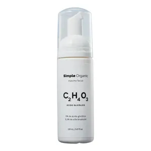 Espuma Facial Simple Organic Ácido Glicólico 150ml