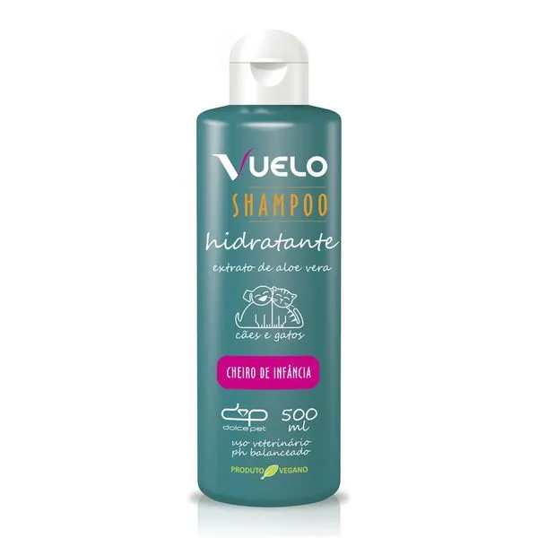 Shampoo Hidratante Para Cães E Gatos Vuelo Cheiro De Infância 500ml (MP)