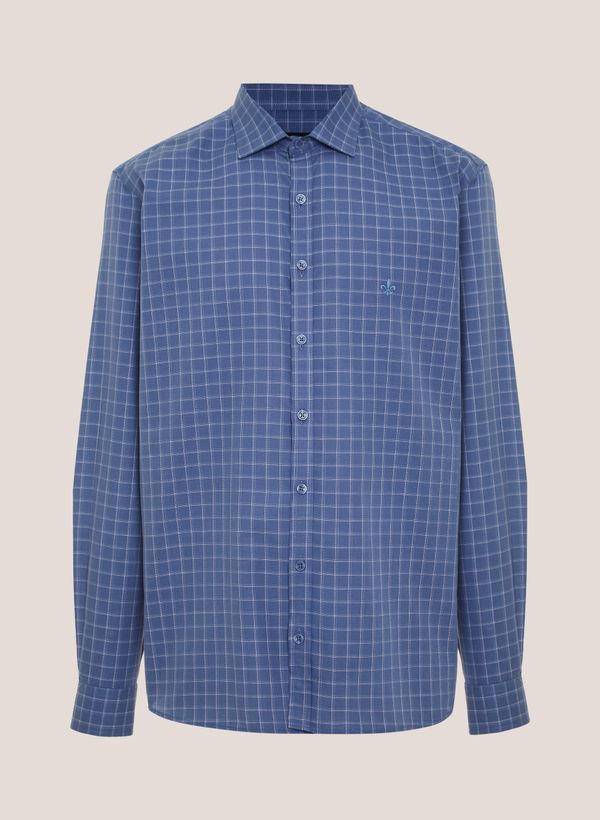 Camisa Comfort Fit Tricoline Xadrez Dudalina Masculina 10