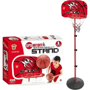 Tabela de Basquete Infantil Stands Hoops 4+ com Base Móvel Bola e Bomba de Ar 120cm 99 Toys Tabela de Basquete Infantil Stands Hoops 4+ com Base Móvel e Bola 120cm 99 Toys