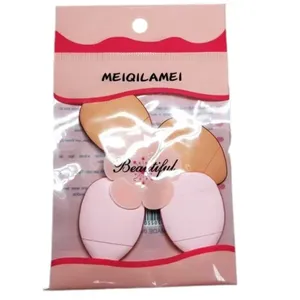 Kit Esponja Maquiagem Mini Bitarras Beauty 4 Unidades Com Protetor Dedo KIT ESPONJA MAQUIAGEM MINI BITARRA BEAUT